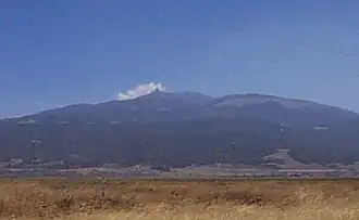 Cofre de Perote, un volcán en escudo en Veracruz.