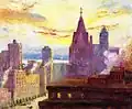 Rooftops at Sunset, 1912