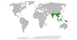 Distribución de Colocasia.