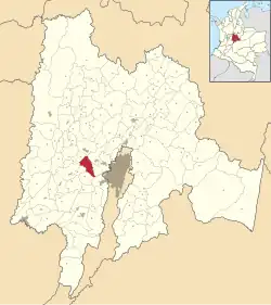 Bojacá ubicada en Cundinamarca