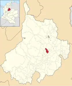 Villanueva ubicada en Santander (Colombia)