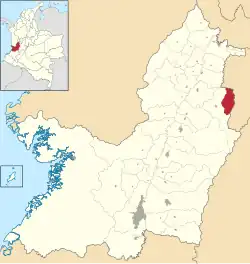 Caicedonia ubicada en Valle del Cauca