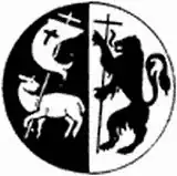 Cristo como Cordero de Dios y León de Judá. Emblema de la Comunidad de las Beatitudes.[33]​