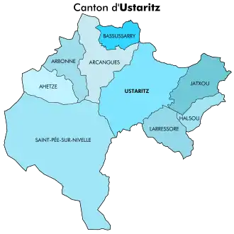 Comunas del cantón de Ustaritz