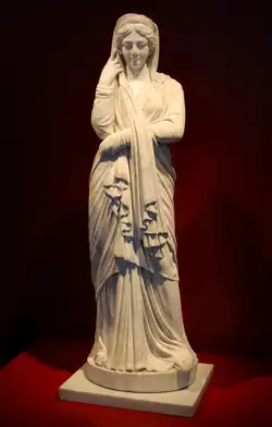 Escultura en el Antiquarium de la Ciudad Romana de Complutum