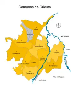 Comunas de la ciudad de Cúcuta.