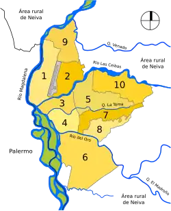 Comunas de la ciudad de Neiva.