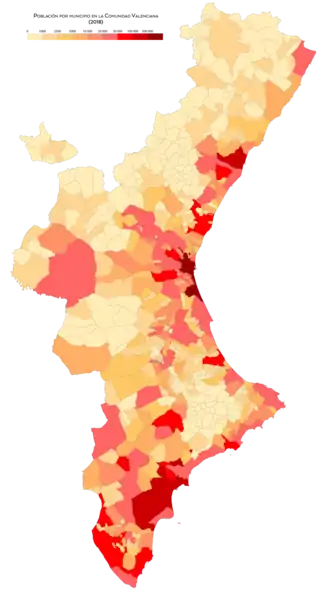 Población por municipio (2018)