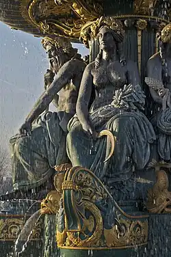 Grupo central de la Fontaine des Fleuves