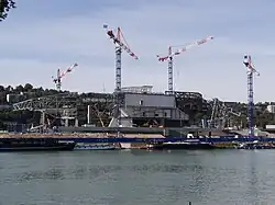 Vue de l'avancement du chantier en juillet 2012