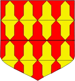 Contraverado (6) de oro y gules.