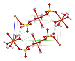 Cristal sulfato cobre(II) pentahidratado