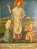 Sanctus Corbinianus Frisingae populum docet San Corbiniano enseña al pueblo de Frisinga