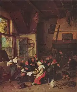 Cornelis Dusart, Escena de taberna