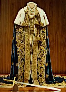 La indumentaria para la coronación del Reino de Lombardía-Venecia.