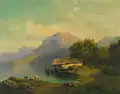 Casa de pescadores a orillas del Gebirgssee, 1859