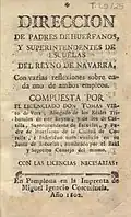 Consideraciones sobre cargos escolares impreso por "Miguel Ignacio Cosculluela" (1802)