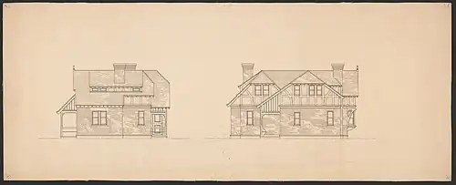 Dibujo arquitectónico, 1889.