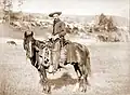 Cowboy con bandana o "wild rag" años 1880