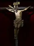 Cristo del Mayor Dolor, imagen titular de la Hermandad del Dulce Nombre, talla atribuida a Juan de Oviedo.