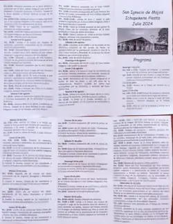 Cronograma Ichapekene Piesta 2024