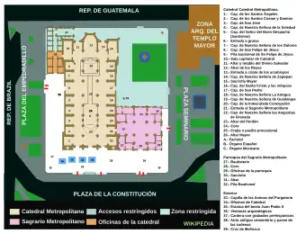 Planta de la catedral