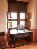 Una de las habitaciones de Carlos V en Yuste.