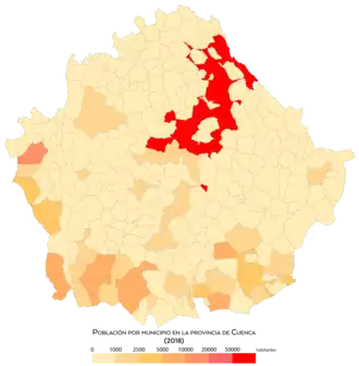 Población por municipio en 2018