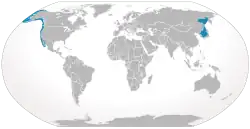 Distribución de la ballena gris