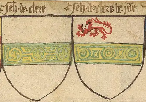 Detalle de escudo de armas (f. 65v)