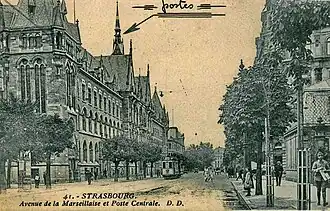 Hotel de las Plazas, fachada avenida de la Marseillaise (c. 1920)