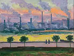 Altos hornos de Bilbao (1908). Colección Fundación Banco Santander