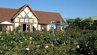 Rosaleda David Austin en Albrighton, Reino Unido.