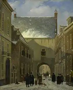De Gevangenpoort te Den Haag de Johannes Adrianus van der Drift (entre 1820-1830)