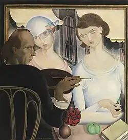 Los bebedores de licor con autorretrato, 1922, Museo Real de Bellas Artes de Amberes