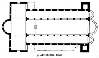 Planta de la catedral de Augsburgo