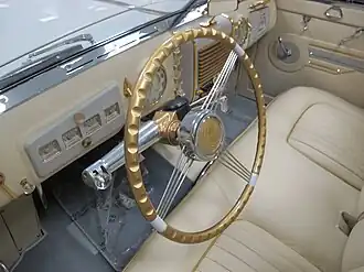 Interior de un Delahaye 175 realizado por Saoutchik.
