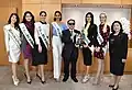 Lilliana after crowning as Miss Internacional 2017, together with Madame Akemi Shimomura, Senior Vice-Minister of Cabinet Office Mr. Fumiaki Matsumoto and the top 5 finalists.