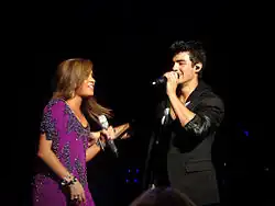 Demi Lovato con Joe Jonas en 2010