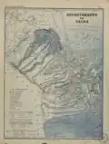 Mapa peruano de 1900 con la subdivisión peruana del territorio (bajo el concepto de "provincia cautiva")