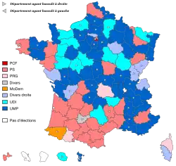 Elecciones departamentales de Francia de 2015