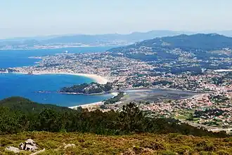 Desembocadura del río Miñor (monte Lourido, playa América....