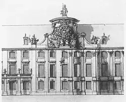 Detalle del ala noreste del Castillo Real de Varsovia