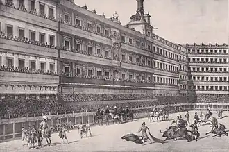 Aspecto de la suerte de rejones en la misma corrida, también por Pharamond Blanchard.