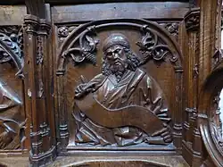 Detalle de la sillería del coro