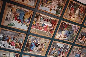 Techo del oratorio de la Casa Dorada