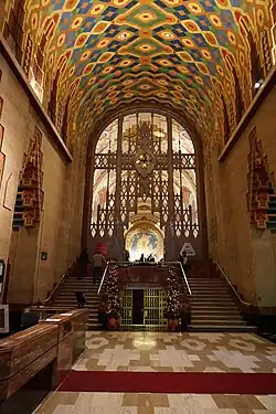 Interior del Guardian Building (originalmente el edificio Union Trust) en Detroit, Michigan (1928).