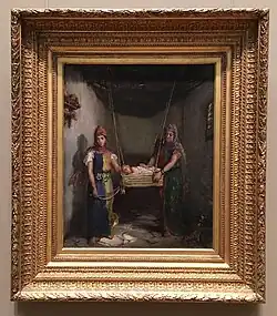 Deux jeunes juives de Constantine berçant un enfant par Théodore Chassériau.