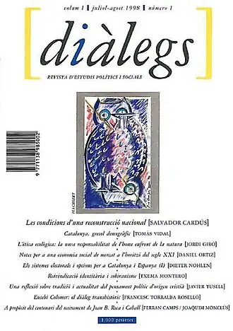 Primer número de la revista Diàlegs (1998).