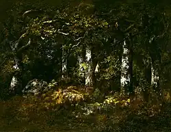 Bosque de Fontainebleau, de Díaz de la Peña, 1868.